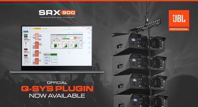 JBL_SRX900_QSysPlugin_EmailBanner_Dark_650x350